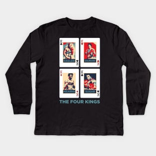 Boxing - The Four Kings Kids Long Sleeve T-Shirt